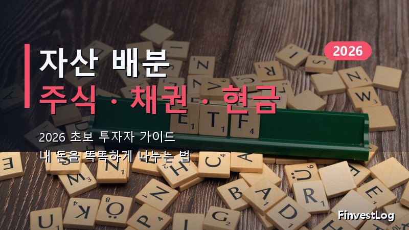 자산 배분 초보 가이드 (2026년판)