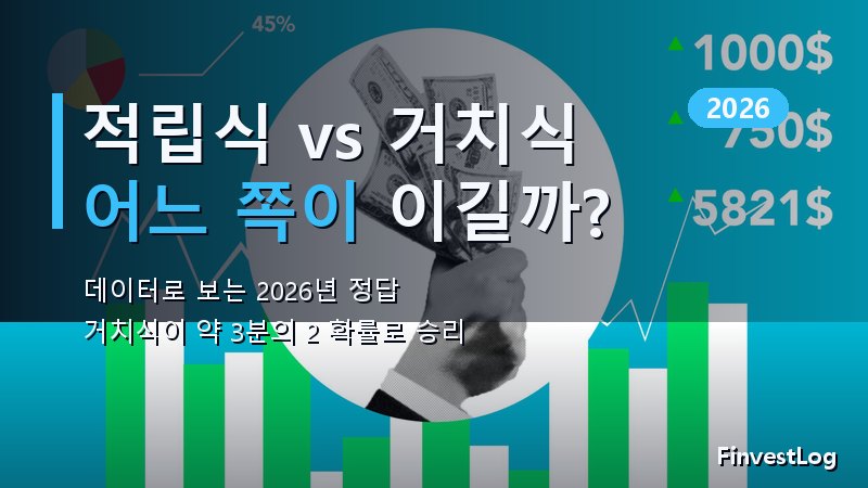 적립식 vs 거치식 투자, 2026년엔 어느 쪽이 이길까?
