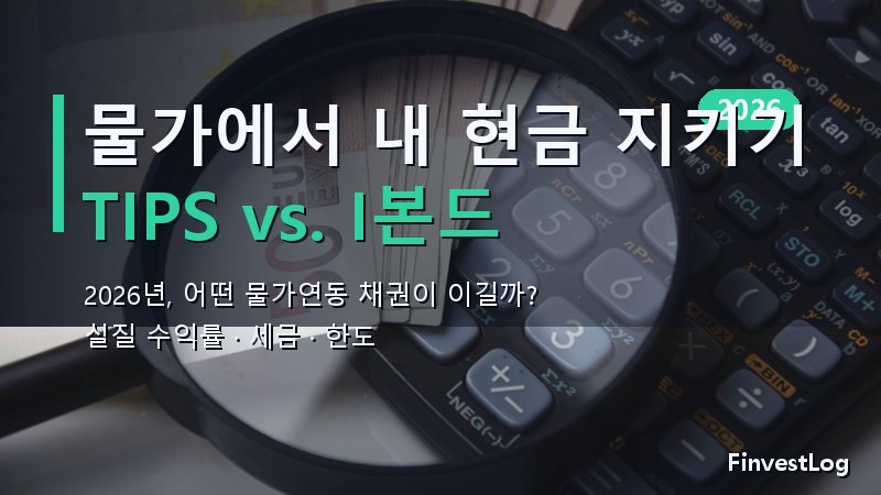 TIPS vs. I본드: 2026년 최고의 물가연동 투자처는?