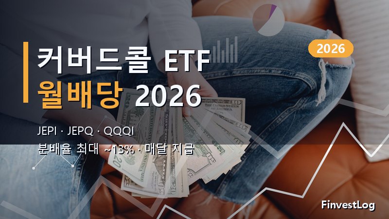 2026년 월배당 커버드콜 ETF 추천 TOP 3 (JEPI·JEPQ·QQQI)