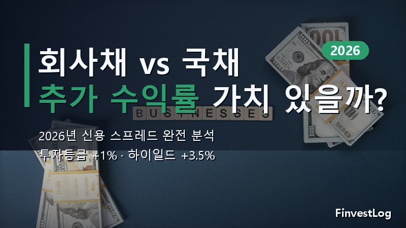회사채 vs 미국 국채 2026: 추가 수익률, 위험할까?