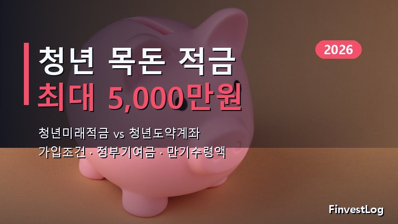 청년미래적금 vs 청년도약계좌 완벽 비교 2026 (가입조건·정부기여금)
