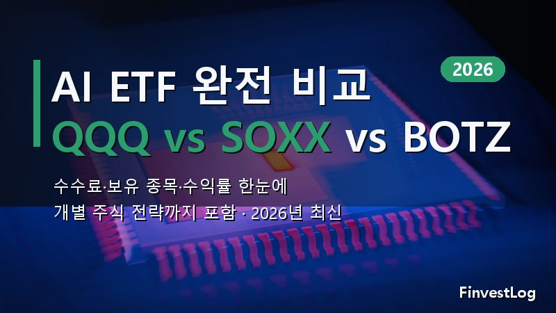QQQ vs SOXX vs BOTZ: 2026년 최고의 AI ETF 완전 비교 + 개별 주식 전략