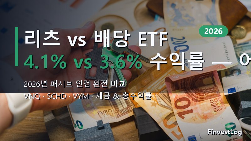 리츠 vs 배당 ETF: 2026년 최고의 패시브 인컴 선택은?