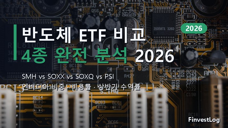 엔비디아를 넘어서: 2026년 반도체 ETF 4종으로 분산투자하는 법