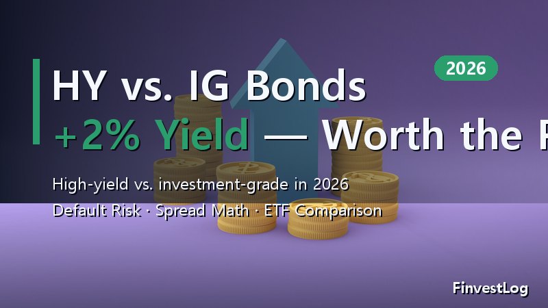 High-Yield vs. Investment-Grade Bonds in 2026: Worth the Risk?