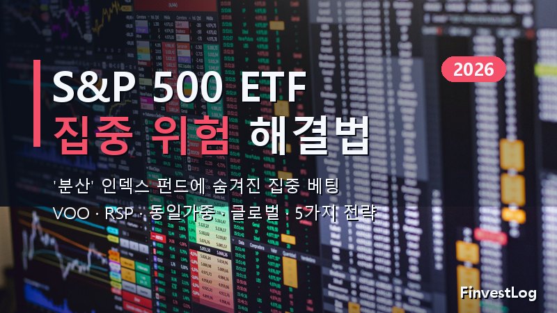 S&P 500 ETF 집중 위험 — 2026년 반드시 알아야 할 5가지 해결법